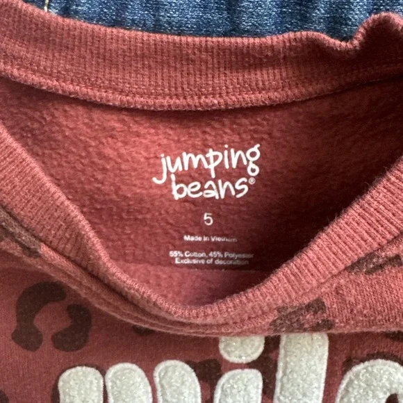 Girls Lot Size 5T Unicorn Jeans Tops Sweatshirt Bundle Cat & Jack Jumping Beans - Picture 9 of 10